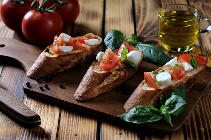 Chopt creamy tomato basil soup with crusty bread