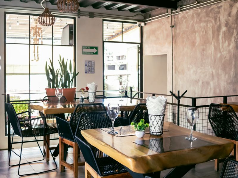Chopt restaurant main dining area with warm lighting